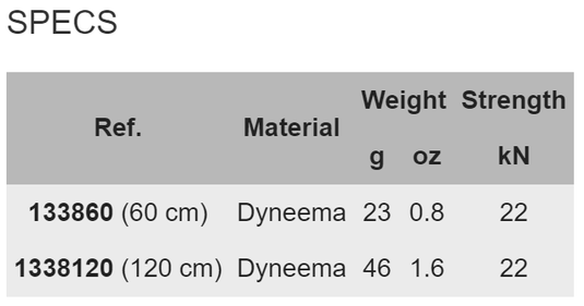 10.5mm Express Dyneema Sling - CAMP - ExtremeGear.org