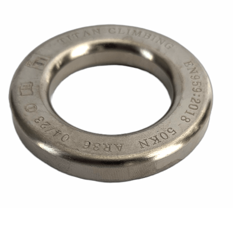 Load image into Gallery viewer, Endura Anchor Ring in Titanium - TITAN CLIMBING - ExtremeGear.org

