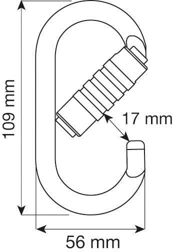 Carica immagine in Galleria Viewer, Steel Oval Pro 3Lock Carabiner - CAMP - ExtremeGear.org