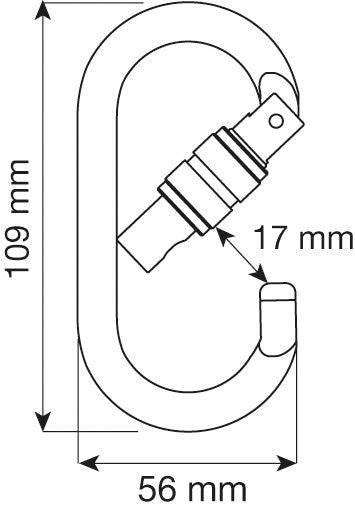 Carica immagine in Galleria Viewer, Steel Oval Pro Lock Carabiner - CAMP - ExtremeGear.org