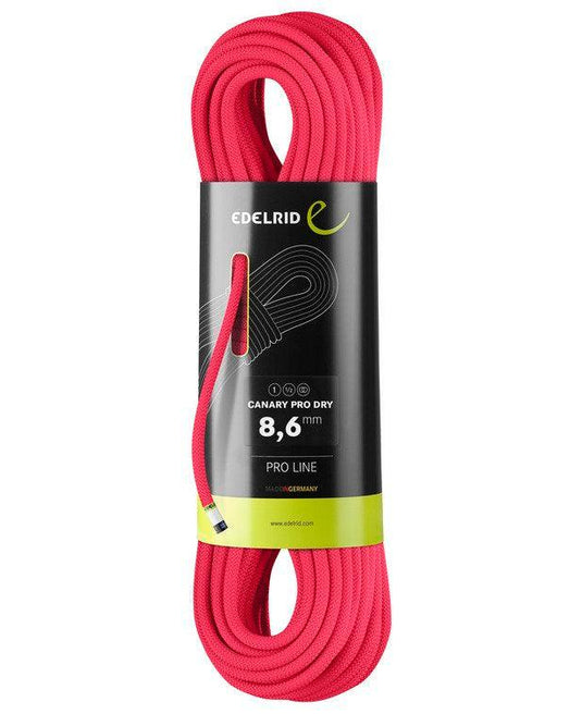 8.6mm Canary Pro Dry Climbing Rope - EDELRID - ExtremeGear.org
