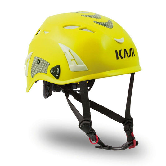 Hi-Viz Super Plasma Helmets w- SENA Communication Ear Muffs - KASK - ExtremeGear.org