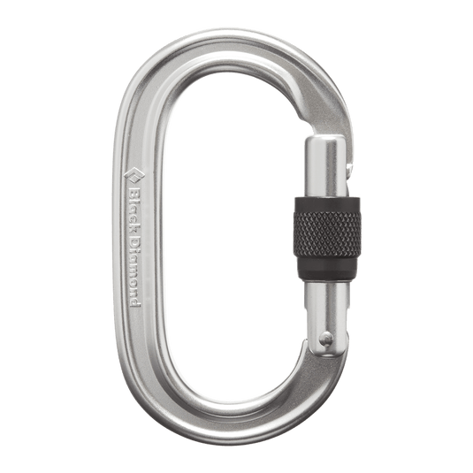 Oval Keylock Screwgate Carabiner - BLACK DIAMOND - ExtremeGear.org