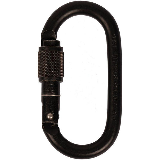 Steel G Series Oval Locking Carabiner - CYPHER - ExtremeGear.org