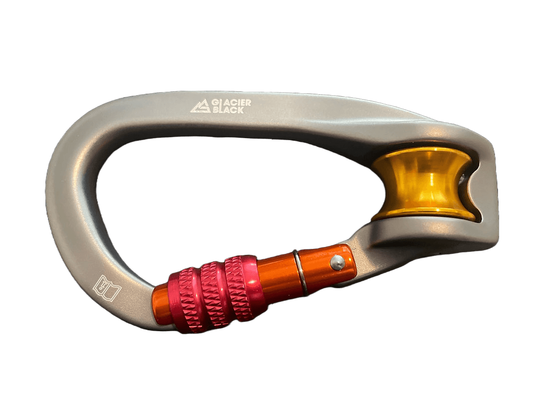 Revolve Locking Carabiner with Pulley - GLACIER BLACK – ExtremeGear.org
