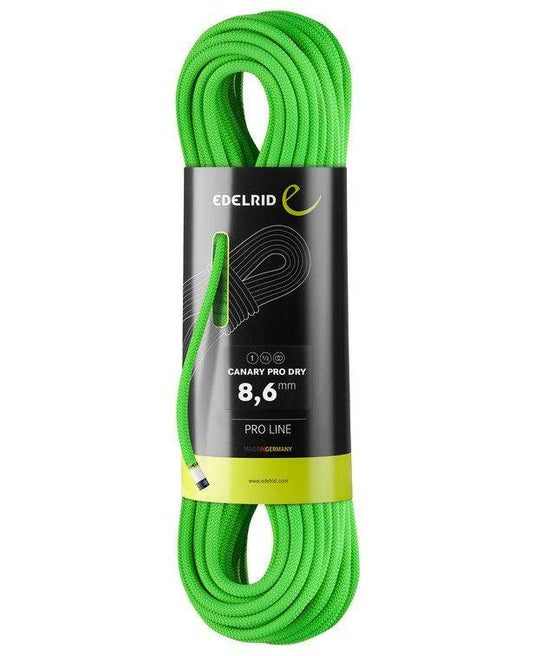 8.6mm Canary Pro Dry Climbing Rope - EDELRID - ExtremeGear.org