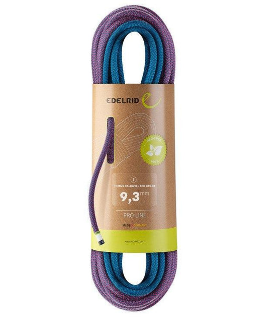 9.3mm Tommy Caldwell Eco Color Tec Dry Climbing Rope - EDELRID - ExtremeGear.org