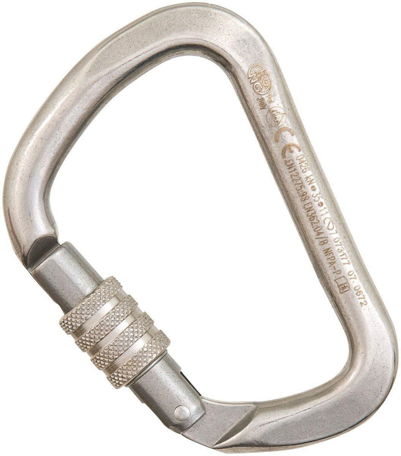 Carica immagine in Galleria Viewer, Stainless Steel D Locking Carabiner - KONG - ExtremeGear.org
