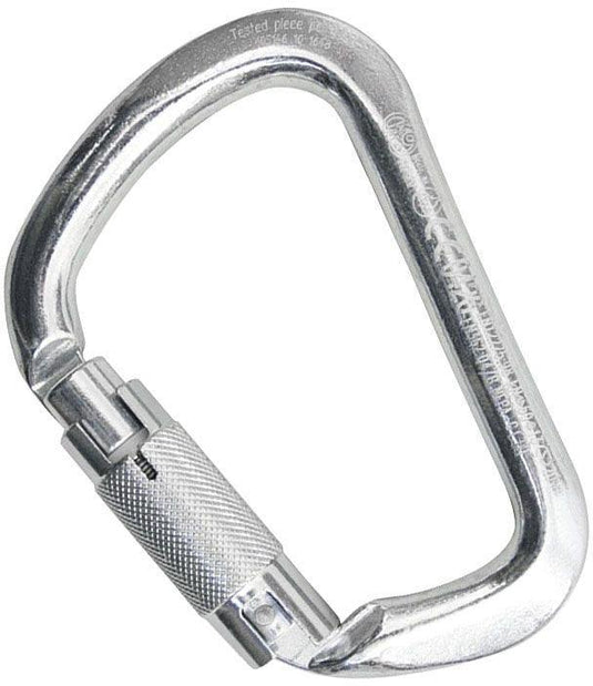 Stainless Steel D Locking Carabiner - KONG - ExtremeGear.org