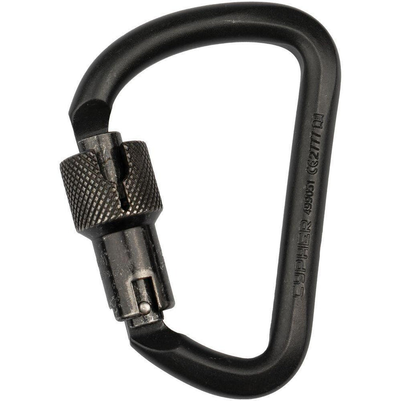 &Phi;όρτωση εικόνας σε προβολέα Gallery, Steel G Series Large D Locking Carabiner - CYPHER - ExtremeGear.org
