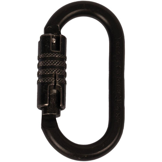 Steel G Series Oval Locking Carabiner - CYPHER - ExtremeGear.org
