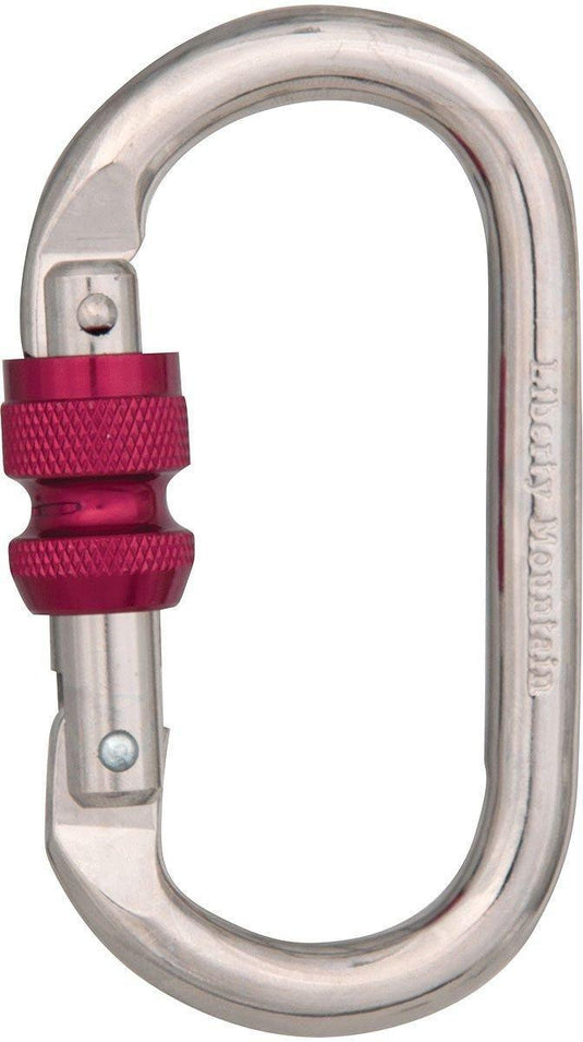 Steel Oval Locking Carabiner - CYPHER - ExtremeGear.org